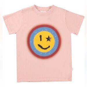 MOLO Pink Smiley Face Kids T-Shirt